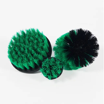 3 vnt Gręžimo šepečių priedų rinkinys Elektrinis šveitimo šepetys su gręžtuvu šveitimo šepečiu, skirtas valyti dušams vonias Vonios kambario plytelių skiedinys kilimas