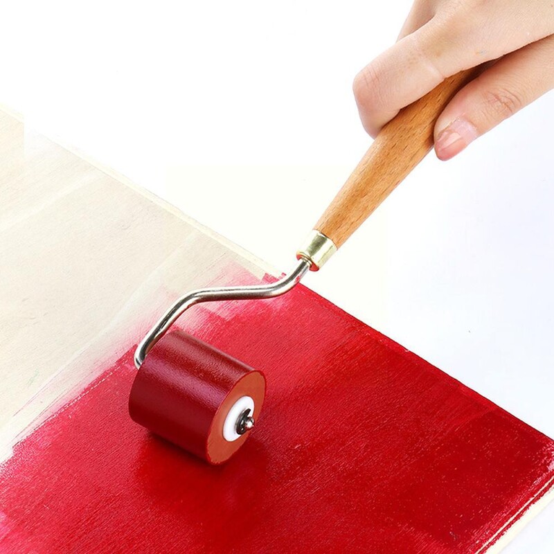 Volelis Guminis Brayer štampavimo volai Rašalo spausdinimo įrankis Tapetai Brayers štampavimas Studentų tapybai spausdinimo įrankiai Teptukas U2S0