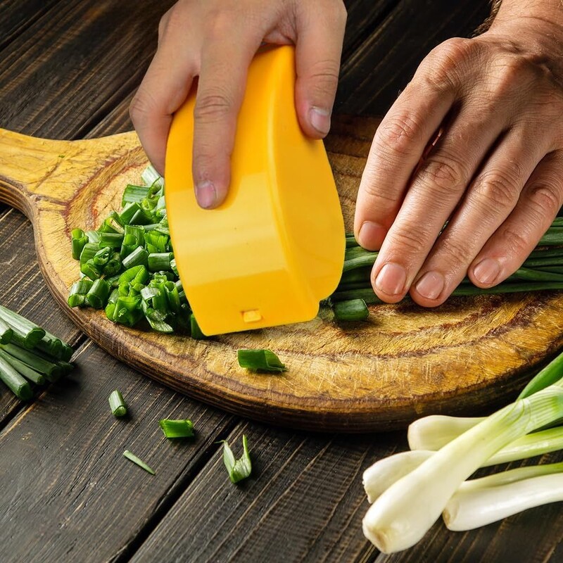 Petražolių smulkintuvo volelis žolelių smulkintuvas Rankinis daržovių pjaustytuvas su 6 nerūdijančio plieno ašmenimis virtuvės daržovių pjaustyklės įrankiu