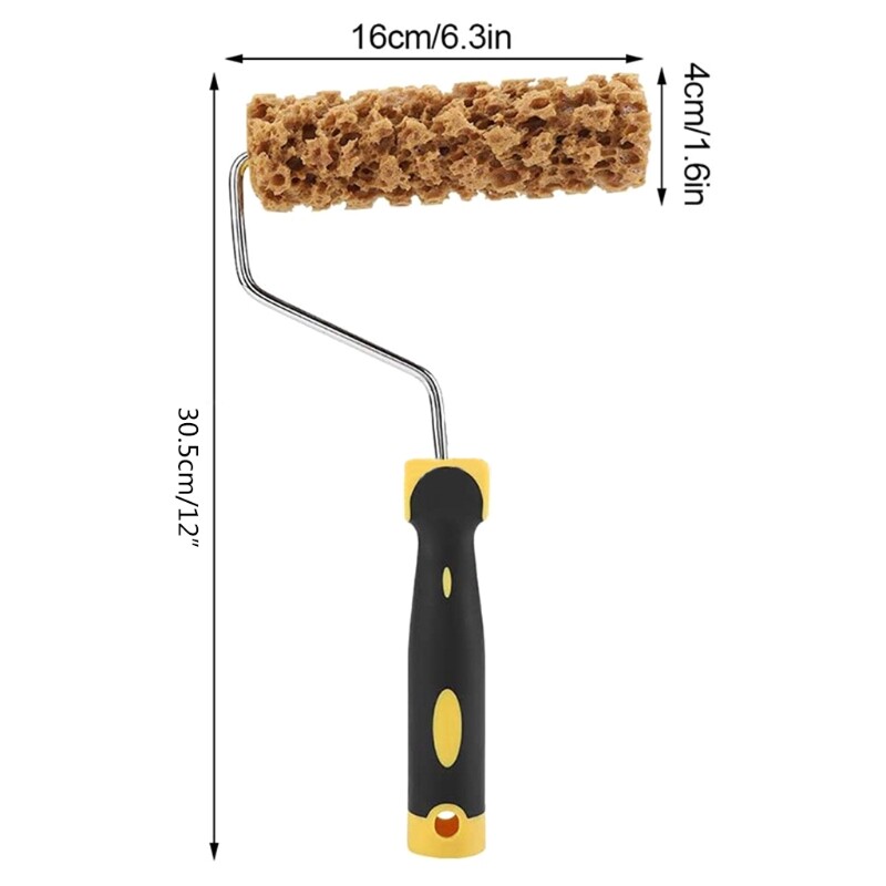 Praktiškas imitacinis jūros dumblių kempinės ritininis šepetys 6 colių meninis raštas skystas namų dekoravimas tapybos tekstūros įrankiai