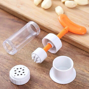 Πολυλειτουργικό οικιακό εγχειρίδιο Garlic Masher Plastic Manual Meat Mixer Grater Kitchen Gadgets Εγχειρίδιο Garlic Peeler Items