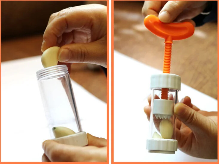 Daugiafunkcis buitinis rankinis česnakų trintuvas Plastikinis rankinis mėsos maišyklės trintuvas Virtuvės prietaisai Rankinis česnako skustukas Elementai