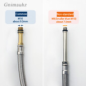 M10/M8 G1/2 Slavine s pletenim crijevom od nehrđajućeg čelika Mješovita dovodna cijev za toplu i hladnu vodu Vodena cijev za umivaonik za umivaonik 80cm1M1,5M2M