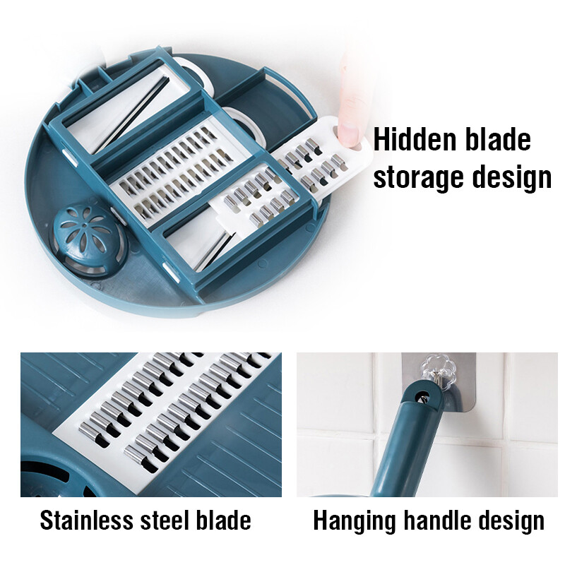 Daugiafunkcinis pjaustyklės pjaustytuvo rinkinys salotų reikmenys daržovių smulkintuvas Morkų bulvių rankinis smulkintuvas Virtuvės gaminimo įrankiai