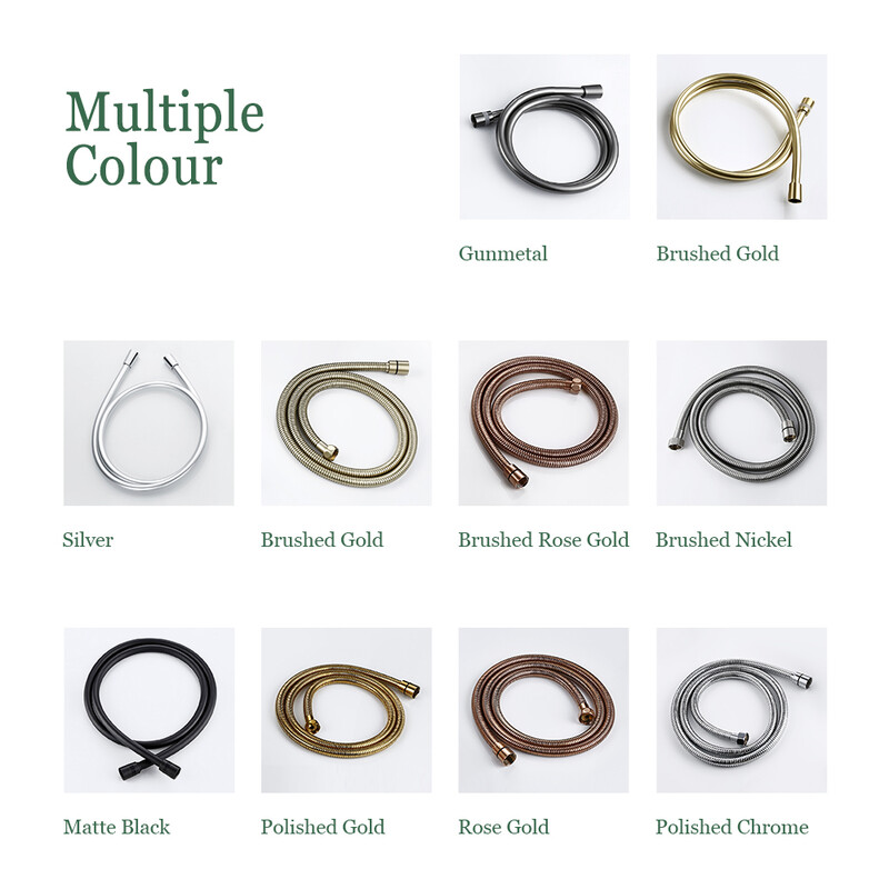 Crijevo za ručni tuš G1/2 Zamjena s crijevom od nehrđajućeg čelika od 150 cm ili PVC cijevi zadebljana kupaonski pribor protiv uvijanja