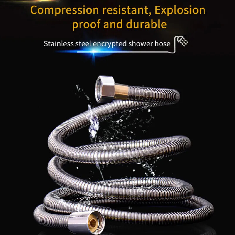 Tuš crijevo od nehrđajućeg čelika Dugo kupaonski tuš Produžetak crijeva za vodu Vodovodna cijev Cijev za glavu tuša Dodaci za kupaonicu