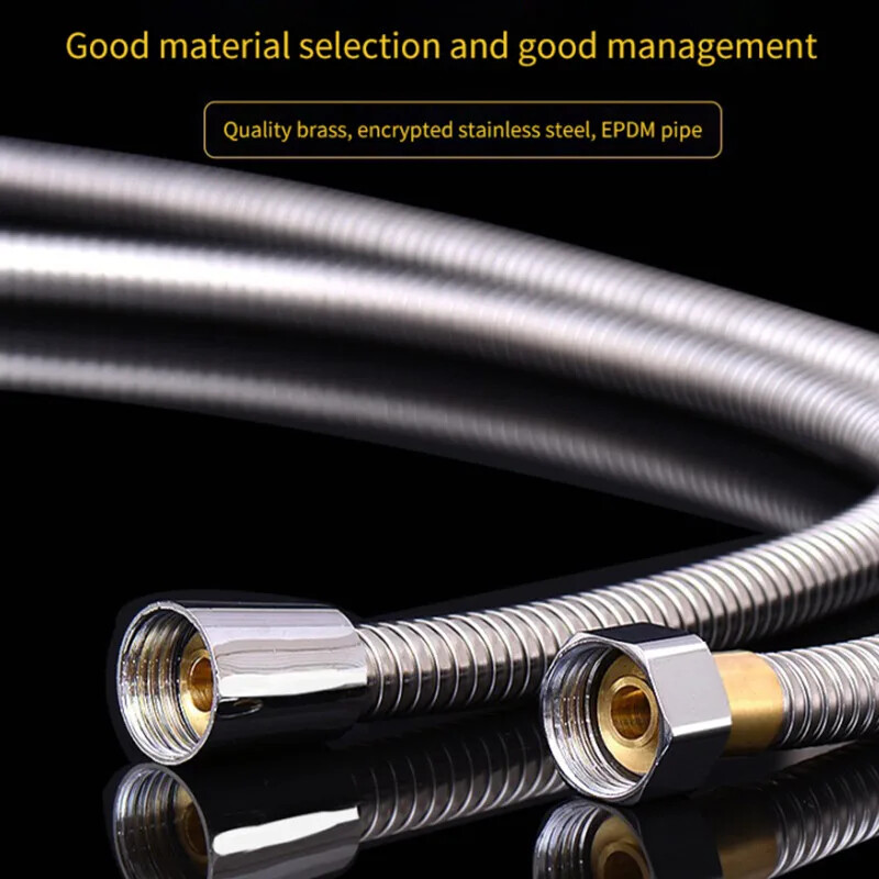 Tuš crijevo od nehrđajućeg čelika Dugo kupaonski tuš Produžetak crijeva za vodu Vodovodna cijev Cijev za glavu tuša Dodaci za kupaonicu