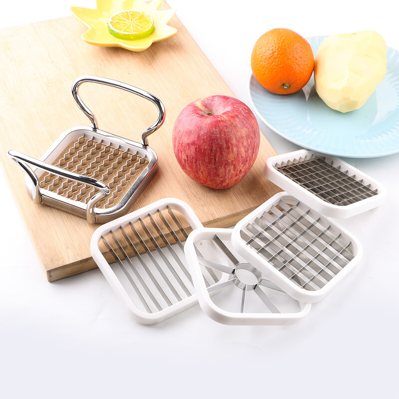 Daržovių ir vaisių pjaustyklė Daugiafunkcinė obuolių kriaušių bulvių traškučių pjaustyklė 5 vnt./komplektas nerūdijančio plieno virtuvės reikmenys, įrankiai