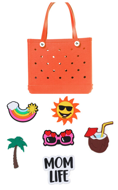 „EVA Beach Bogg Bag“ vandeniui atspari didelė nešiojama pečių rankinė moterims didelės talpos rankinė, madinga moteriška paplūdimio nešiojama rankinė