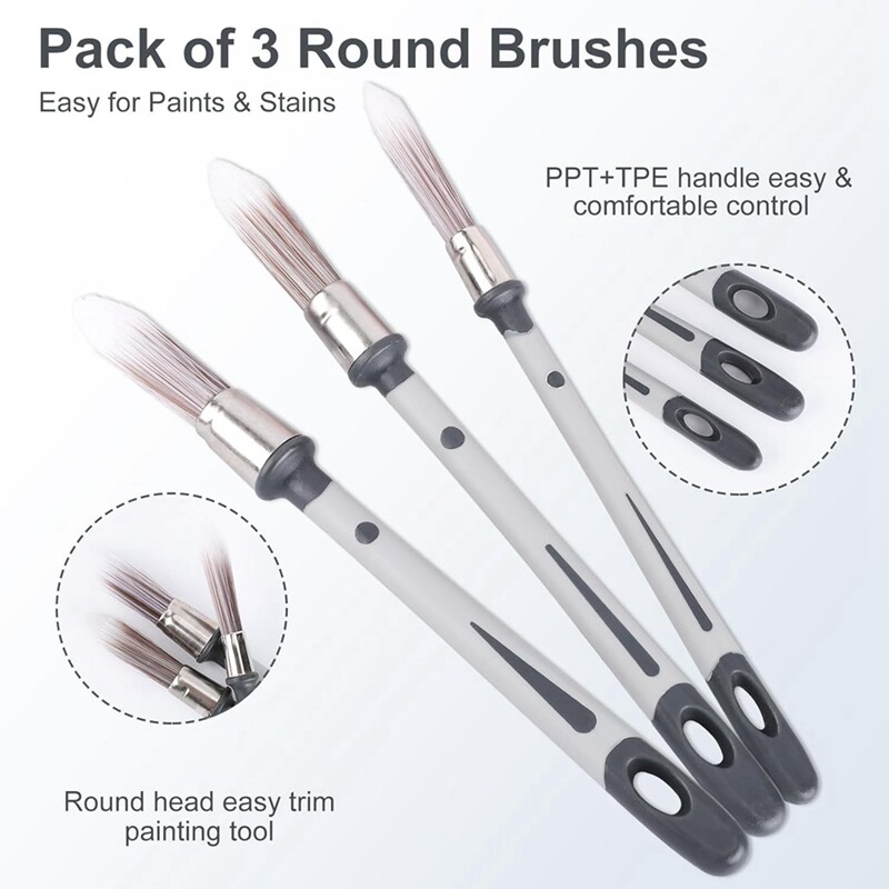 Sienų dažų teptukai, mažų apdailų dažų šepečiai įrankių dažų kraštai, skirti namų sienų kampui pataisyti