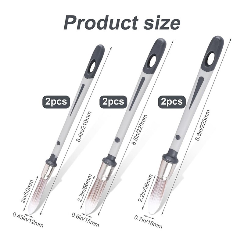 Sienų dažų teptukai, mažų apdailų dažų šepečiai įrankių dažų kraštai, skirti namų sienų kampui pataisyti