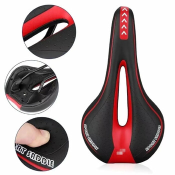 Σέλα ποδηλάτου MTB Mountain Road Bike Seat Άνετο μαξιλάρι ποδηλασίας Σέλα άσκησης ποδηλάτου για άνδρες και γυναίκες