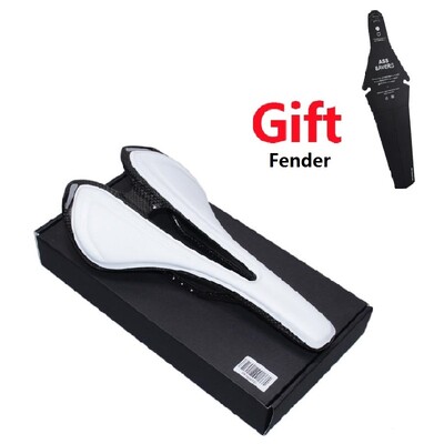 2022 m. Nauja, be logotipo, visiškai anglies dviračio balnelis MTB/pleninio dviračio balno sėdynė itin lengvos odinės anglies pagalvėlės 150g