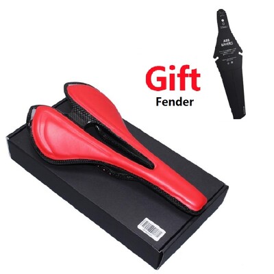 2022 m. Nauja, be logotipo, visiškai anglies dviračio balnelis MTB/pleninio dviračio balno sėdynė itin lengvos odinės anglies pagalvėlės 150g