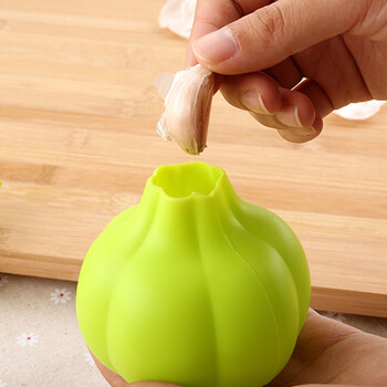 Creative Food Grade Silicone Garlic Peeler Garlic Press Super Soft Arlic Peeler Αξεσουάρ κουζίνας σπιτιού