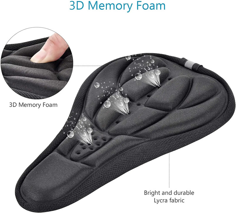 X-TIGER dviračio balnelio užvalkalas dviračio pastorintas minkštas dviračio sėdynės kilimėlis 3D kempinės polimeras, smūgiams atsparus dviračio balnelio užvalkalas