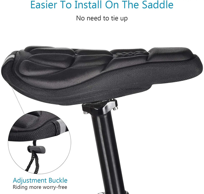 X-TIGER dviračio balnelio užvalkalas dviračio pastorintas minkštas dviračio sėdynės kilimėlis 3D kempinės polimeras, smūgiams atsparus dviračio balnelio užvalkalas