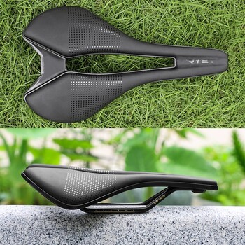 RYET 2023 Bike Saddle Ultralight Leather Road MTB Racing PU Μαλακό Μαξιλάρι Ποδηλάτου CR-MO RAIL 7*7 Ποδηλατικά εξαρτήματα καθισμάτων