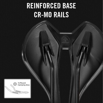 RYET 2023 Bike Saddle Ultralight Leather Road MTB Racing PU Μαλακό Μαξιλάρι Ποδηλάτου CR-MO RAIL 7*7 Ποδηλατικά εξαρτήματα καθισμάτων