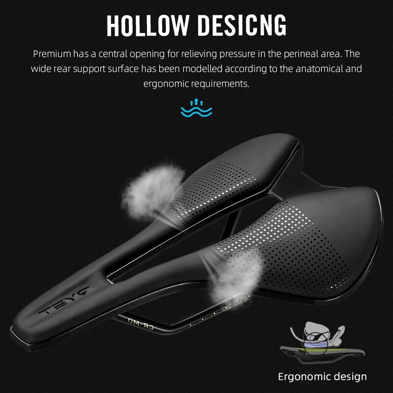 RYET 2023 dviračio balnelis itin lengvas odinis kelių MTB lenktyninis PU pluošto minkštas dviračio sėdynės pagalvėlė CR-MO RAIL 7*7 dviračių sėdynių dalys