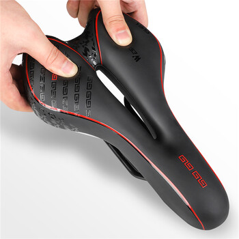 WEST BIKING MTB Gel Comfort Bicycle Saddle Foam Road Bike Ανώδυνο κάθισμα PU Δερμάτινο Ευέλικτο ποδηλατικό BMX Ανταλλακτικά ποδηλάτου σέλας