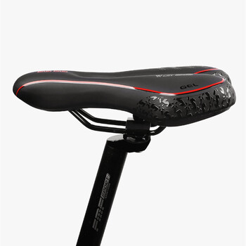 WEST BIKING MTB Gel Comfort Bicycle Saddle Foam Road Bike Ανώδυνο κάθισμα PU Δερμάτινο Ευέλικτο ποδηλατικό BMX Ανταλλακτικά ποδηλάτου σέλας