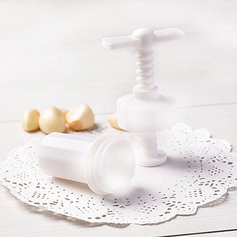 Daugiafunkcinis rankinis plastikinis sukamasis kepimo įrankis Česnakų smulkintuvas imbiero presas česnako grūstuvas česnakų malūnėlis