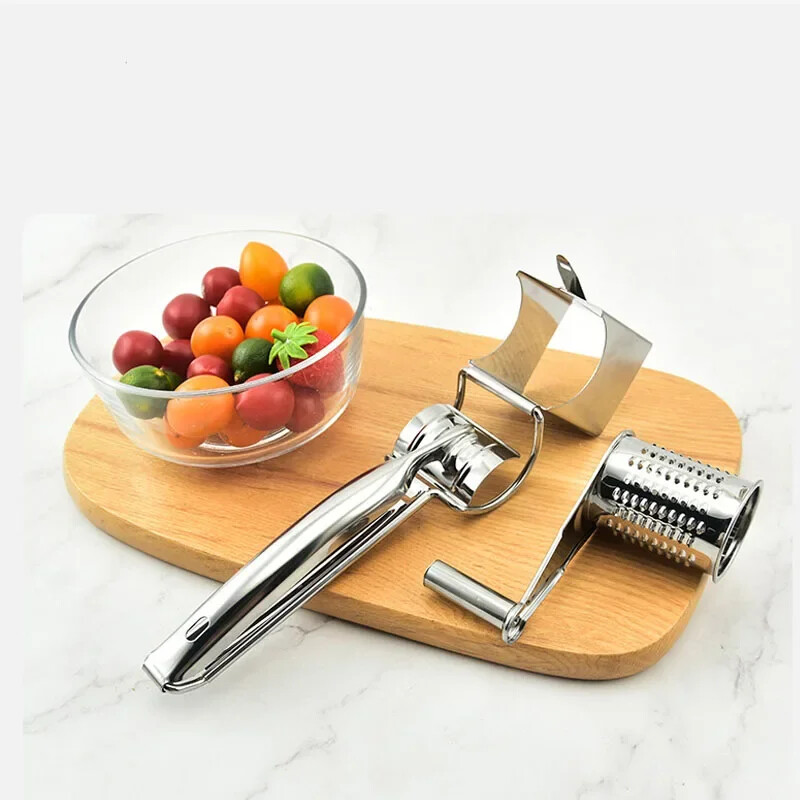 Roostevabast terasest juustuhöövel Käsiloksutusega pöörlev juustuhöövel Eemaldatav ja pestav juustuhöövel Köögitarvikud Hakkija