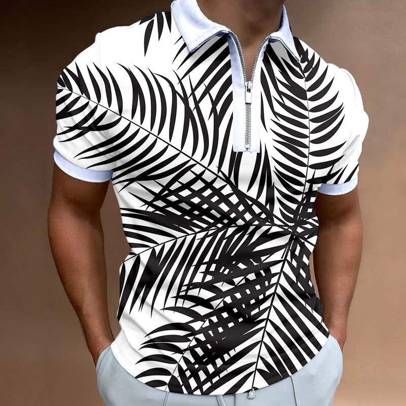 2023 m. nauji Europos ir Amerikos tarpvalstybiniai vyrų laisvalaikio 3D skaitmeninio spausdinimo laisvi trumpomis rankovėmis POLO marškinėliai 