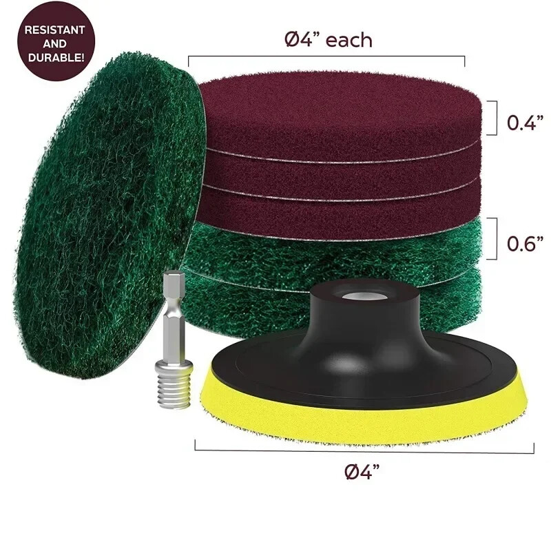 Elektrinių grąžtų šepečių rinkinys Elektrinio valymo šepečio įrankis, skirtas automobilių plytelėms Vonios šepetys Vonios kambario virtuvės Plastikiniai šveitimo šepečiai