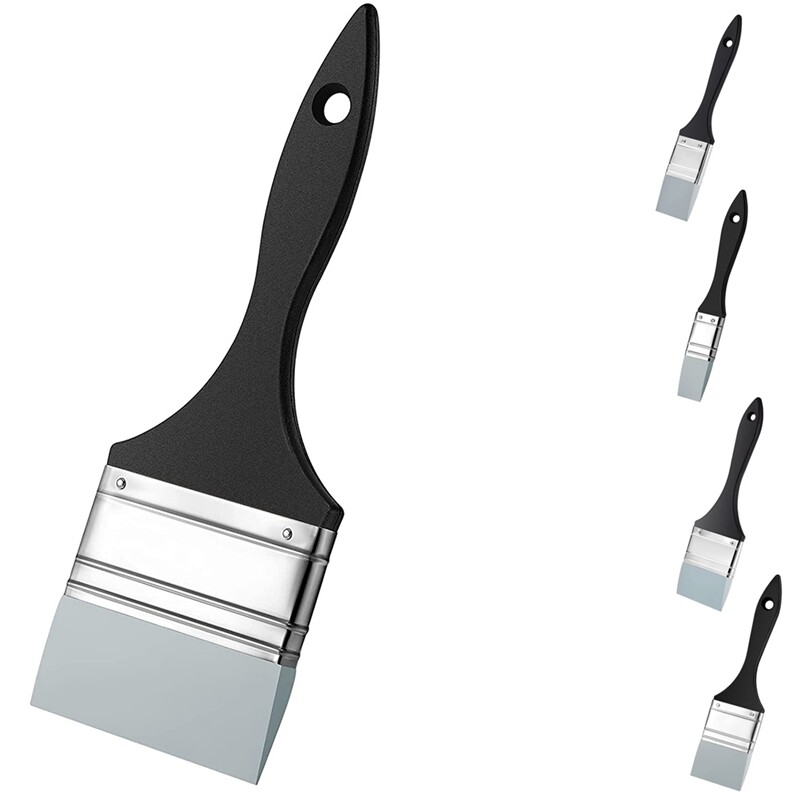 Silikono spalvos formavimo šepetys Platus tvirtas plokščias silikoninis dažų šepetys Lankstus akrilo ir vandens pagrindo dažymo įrankis