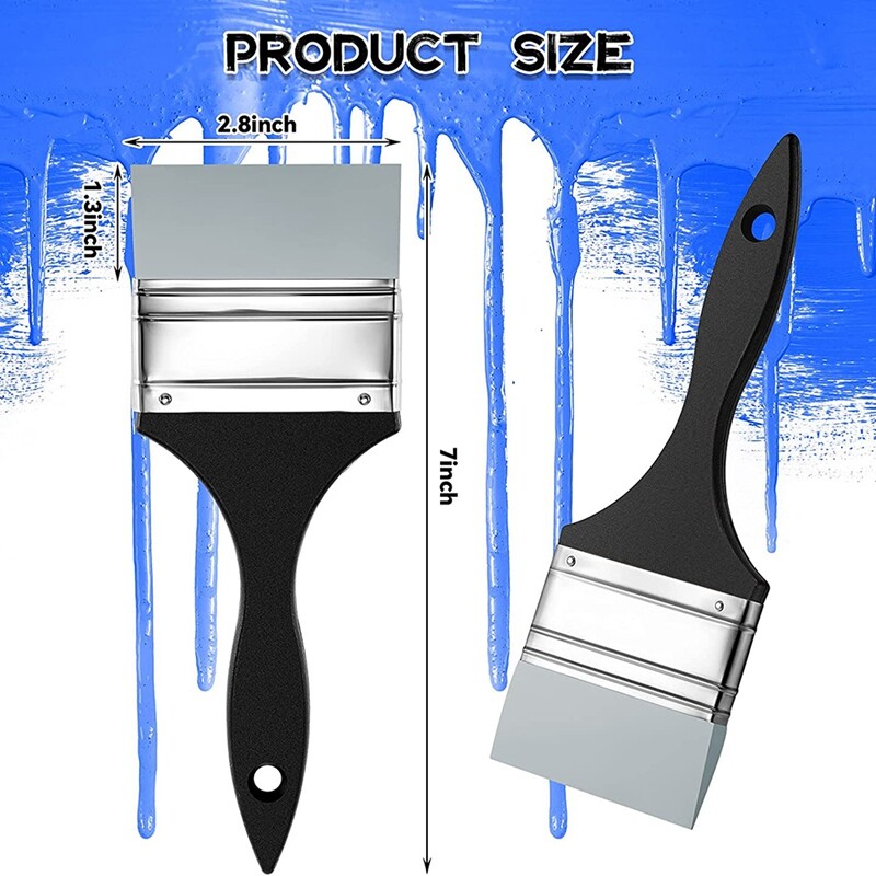 Silikono spalvos formavimo šepetys Platus tvirtas plokščias silikoninis dažų šepetys Lankstus akrilo ir vandens pagrindo dažymo įrankis