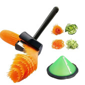 Käsitsi porgandikoolutaja plastist kodumajapidamises kasutatavad köögiviljad, puuviljad, spiraalid, viilutajad, köögividinad, tarvikud, toiduvalmistamise tööriist