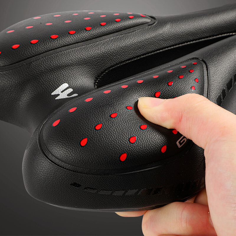 WEST BIKING MTB dviračio balnas kalnų plento dviračio sėdynė PU odinė dviračių pagalvėlė Patogus geliu užpildytas smūgiams atsparus dviračio balnas