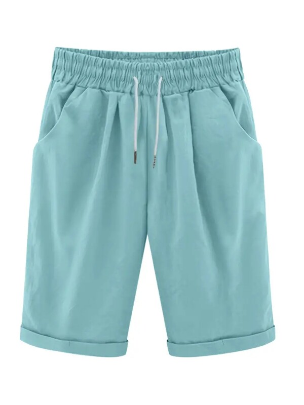 Γυναικείο καλοκαιρινό σορτς με κορδόνια περίσφιξης casual σορτς υπαίθριο χαλαρό παντελόνι παραλίας γυναικείο σορτς με ελαστική ζώνη που αναπνέει