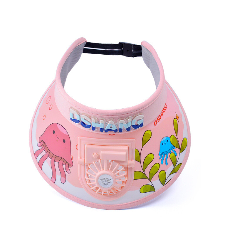 Juokinga vasaros kepurė vaikams Animacinio filmo kepurė nuo saulės su „Fan Peak Cap Beanie“ Vaikams berniukams Mergaitėms Apsauga nuo saulės Kepurės tuščiavidurės kepurės