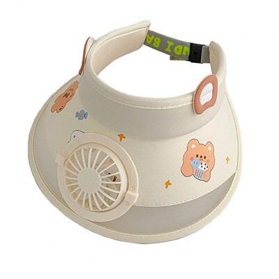 Laste jahutusventilaator Laia äärega tühi katusevisiir Tüdrukute Poistele Reguleeritav päikesemüts Suvine Õues Matka Reisivisiir