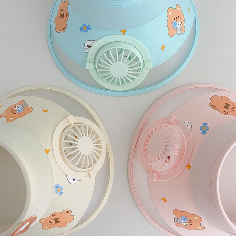 Laste jahutusventilaator Laia äärega tühi katusevisiir Tüdrukute Poistele Reguleeritav päikesemüts Suvine Õues Matka Reisivisiir