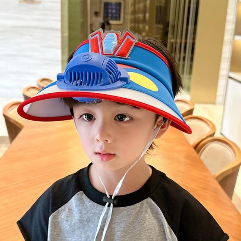 Vaikiška vasarinė kepurė nuo saulės aušinanti įkraunama aušinimo ventiliatorinė kepurė nuo saulės Skrybėlė nuo saulės Vasarinė beisbolo kepurė tuščia viršutinė lauko kepurė nuo saulės