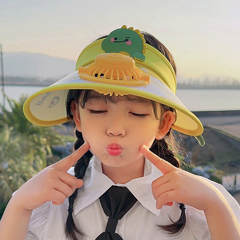 Päikesemüts ventilaatoriga Suur päikesekaitse, naiste/meeste/laste visiir, reguleeritav elastne lukk välitingimustes