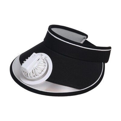 Jahutusventilaatorimüts visiiriga reguleeritava pea ümbermõõduga lastele Kaasaskantav telkimis miniventilaator USB-müts Ventilaator jahutus suveks