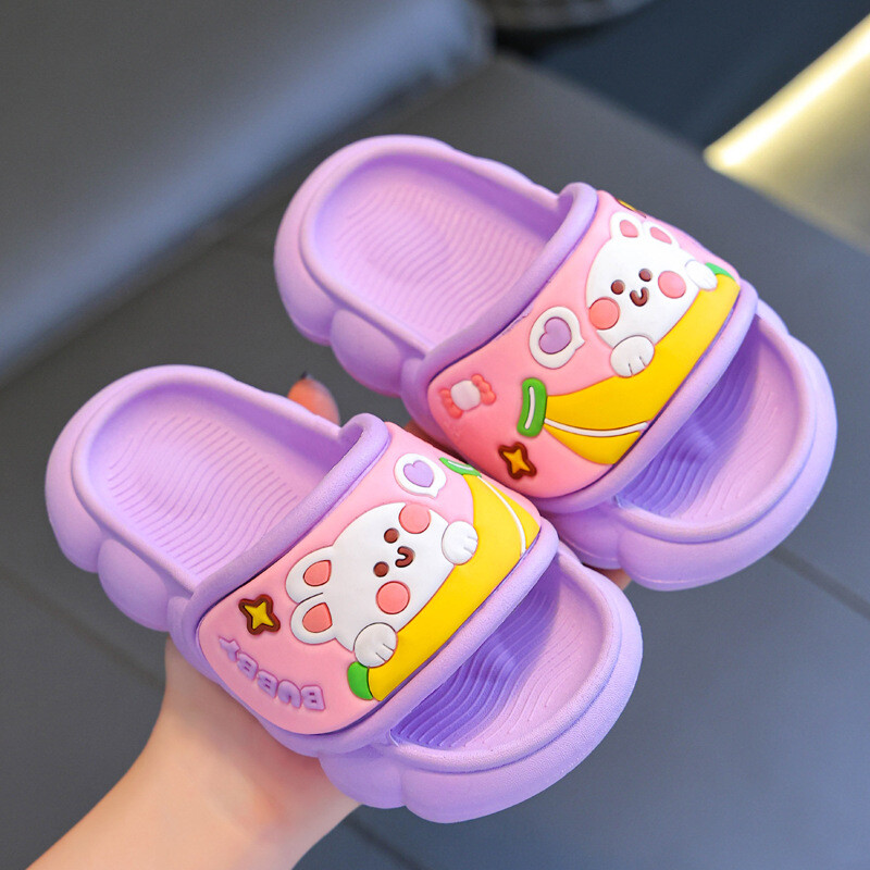 Laste sussid Lastele Suvised Tüdrukud Multifilmid Jänku dinosaurus libisemiskindlad pehmed tallad lastele Siseruumides Kodu Poistele Väikelaste Babysandaalid