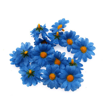 Cross Border 4cm 50 Silk Flowers Πολύχρωμα Ηλίανθος Μικρό Χρυσάνθεμο Τεχνητό Λουλούδι DIY Αξεσουάρ Διακόσμηση σπιτιού γάμου