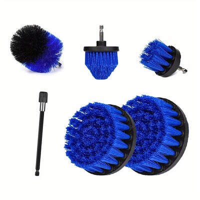 3/6 dalių grąžtų šepečių rinkinys, gręžimo priedai, universalus valymo šepetys, grąžtas neįeina, valymo priemonių įrankiai