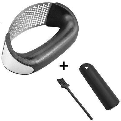 Nerūdijančio plieno česnako spaudimo smulkintuvas Rankinis česnako smulkintuvas Česnako pjaustymo įrankis Vaisiai Daržovės Įrankiai Virtuvės priedai Įtaisas