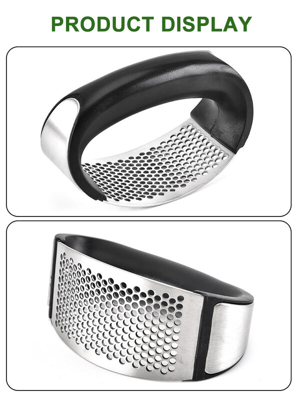 Nerūdijančio plieno česnako spaudimo smulkintuvas Rankinis česnako smulkintuvas Česnako pjaustymo įrankis Vaisiai Daržovės Įrankiai Virtuvės priedai Įtaisas