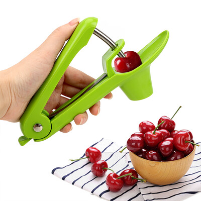 Ķiršu serdes sēklu noņemšanas līdzeklis Plastmasas augļi Sīkrīki Instrumenti Nerūsējošais tērauds ABS Cherry Pitter Olives Go kodolierīce