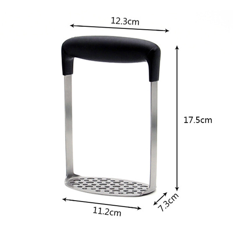 Nerūdijančio plieno bulvių stūmiklis Presuotų bulvių grūstuvės tyrės vaisių sulčių gaminimo aparatas Sklandžiai trintų bulvių grūstuvas virtuvės įtaisas