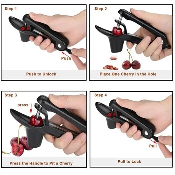 7,8 ιντσών Cherry Fruit Kitchen Pitter Remover Olive Core Corer Remove Pit Tool Seed Gadget Stoner αξεσουάρ κουζίνας