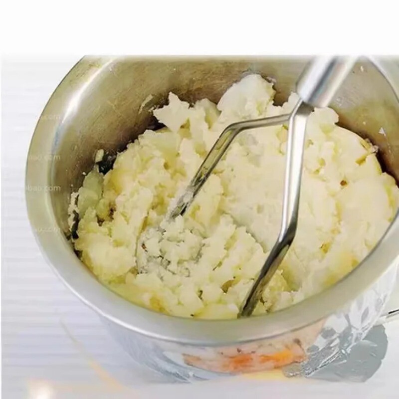 Mașină de zdrobire de cartofi din oțel inoxidabil Mașină de zdrobire manuală Masina de zdrobire de cartofi de uz casnic Instrument de bucătărie